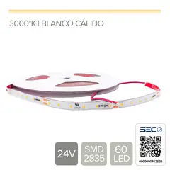 STOREFIX - TIRA LED 24V LUZ LBLANCO CÁLIDO DE USO INTERIOR - (Rollo 15 mts)