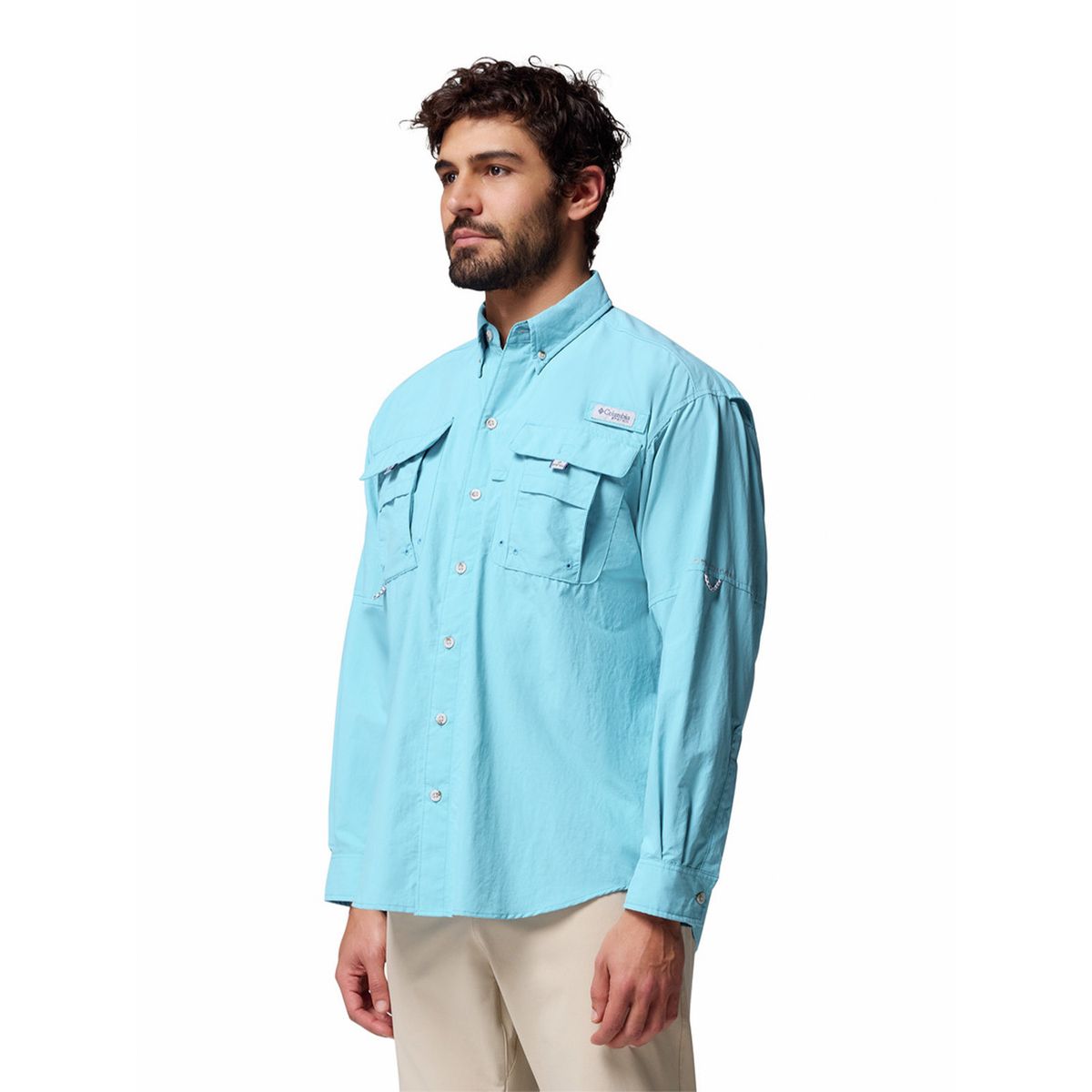 COLUMBIA - Camisa Manga Larga Hombre Bahama II Azul COLUMBIA