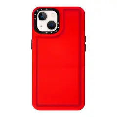 KBOD - Carcasa Antigolpes Puff Color De Silicona Para iPhone 11 Rojo
