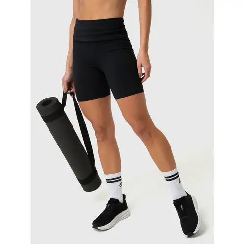 BSOUL - Biker Mujer Foldover Negra
