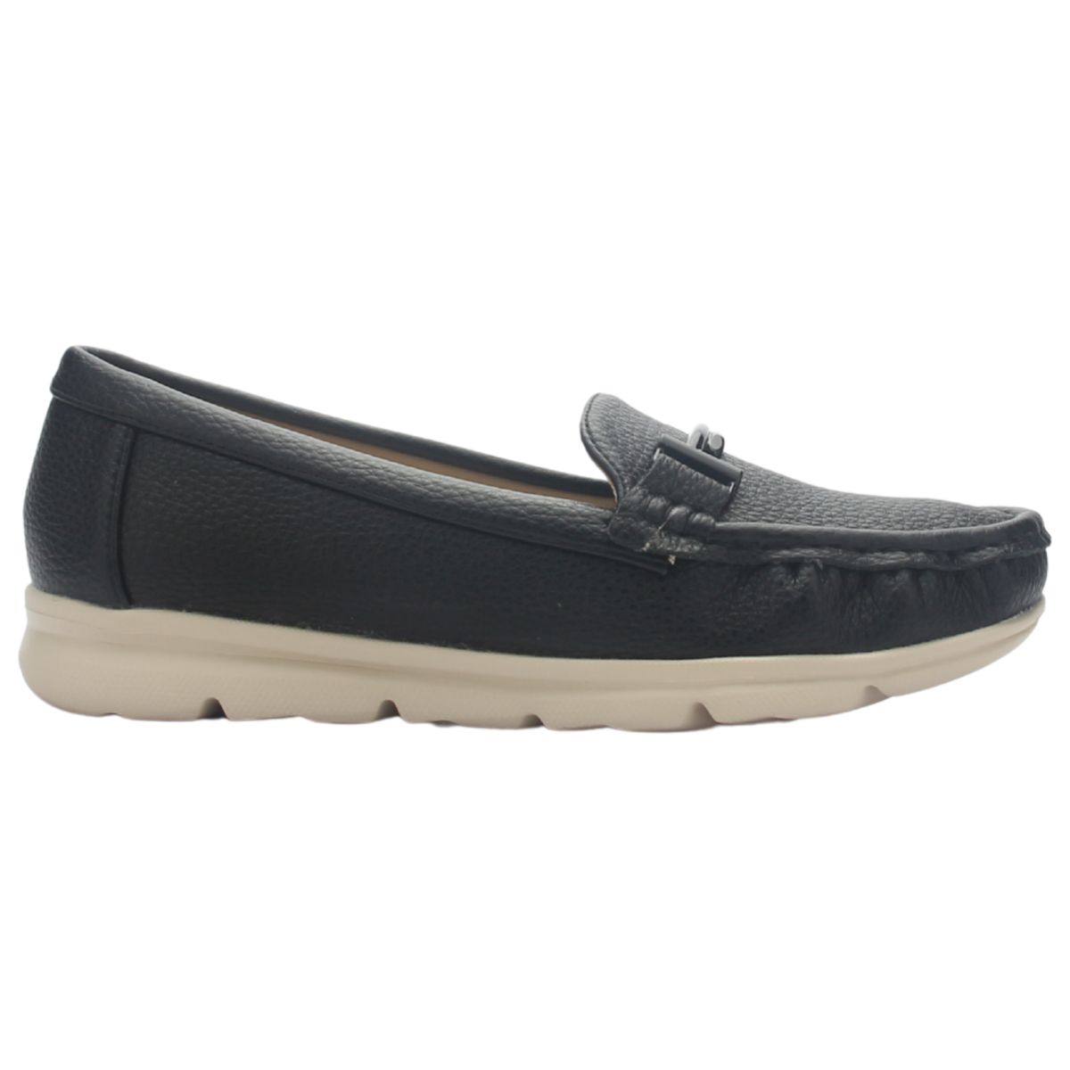 CHALADA - Mocasin Mujer Negro Casual Chalada Leve-1