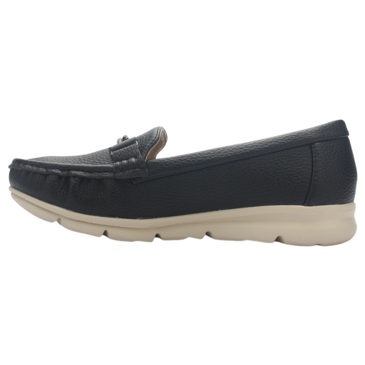 CHALADA - Mocasin Mujer Negro Casual Chalada Leve-1
