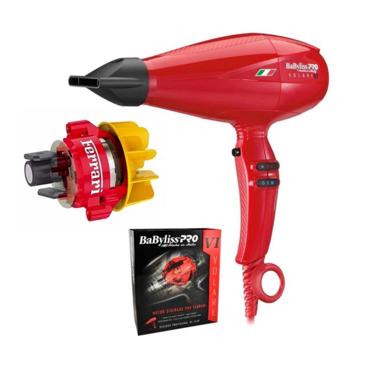BABYLISS PRO - Secador Estandar Volare BABFV1 Rojo