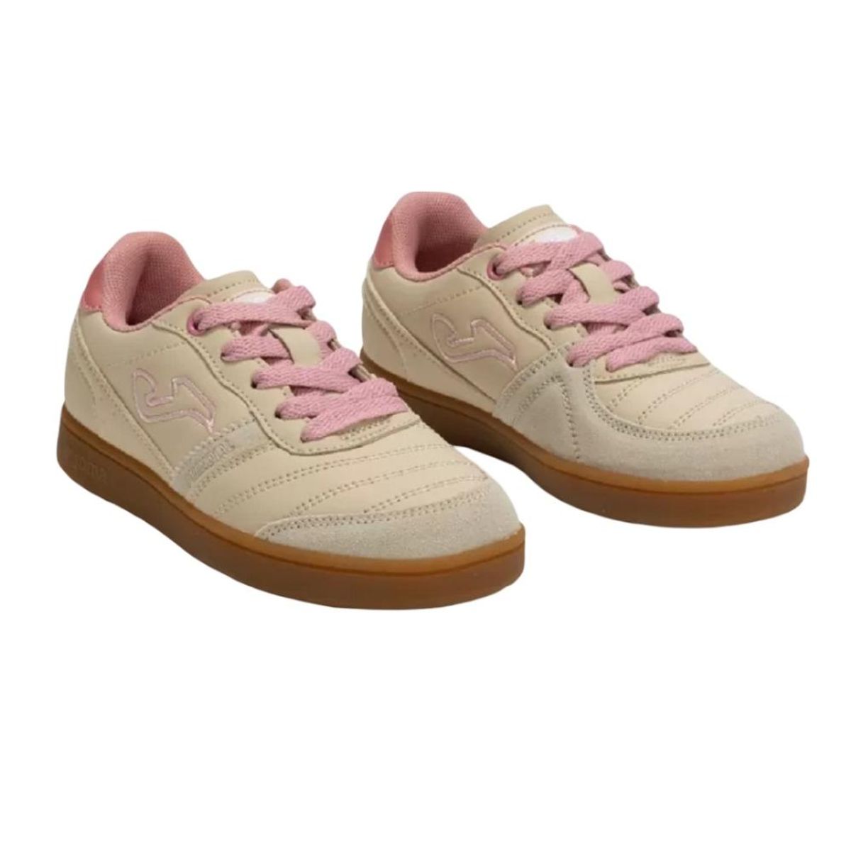 JOMA - Zapatilla Kids Mundial Beige Rosa Joma