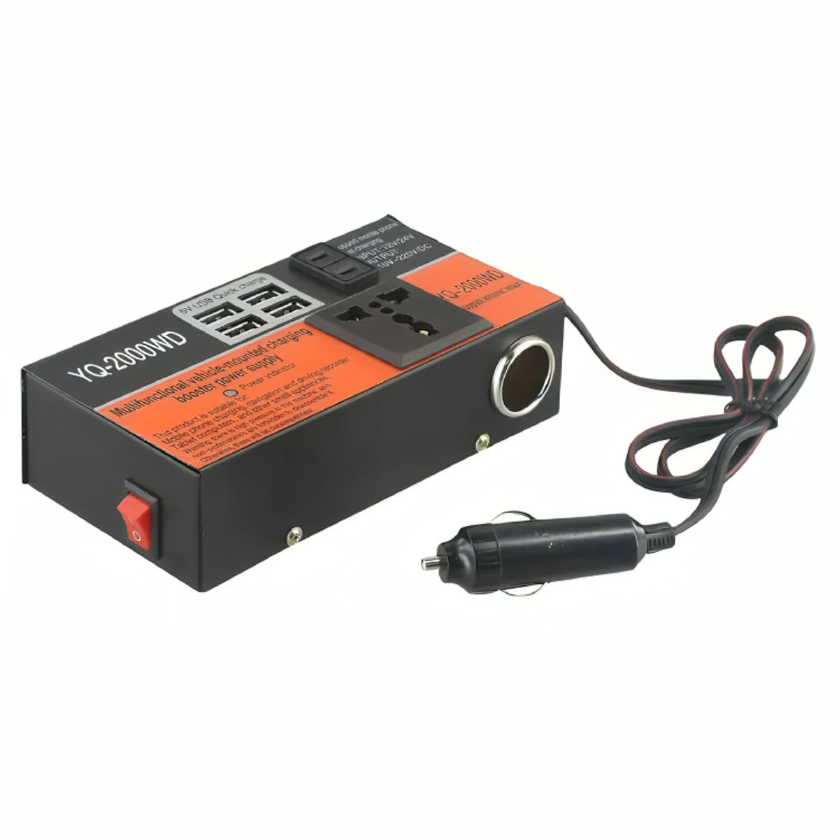GENERICO - Inversor De Voltaje Auto Convertidor Corriente 200w 12v-220v