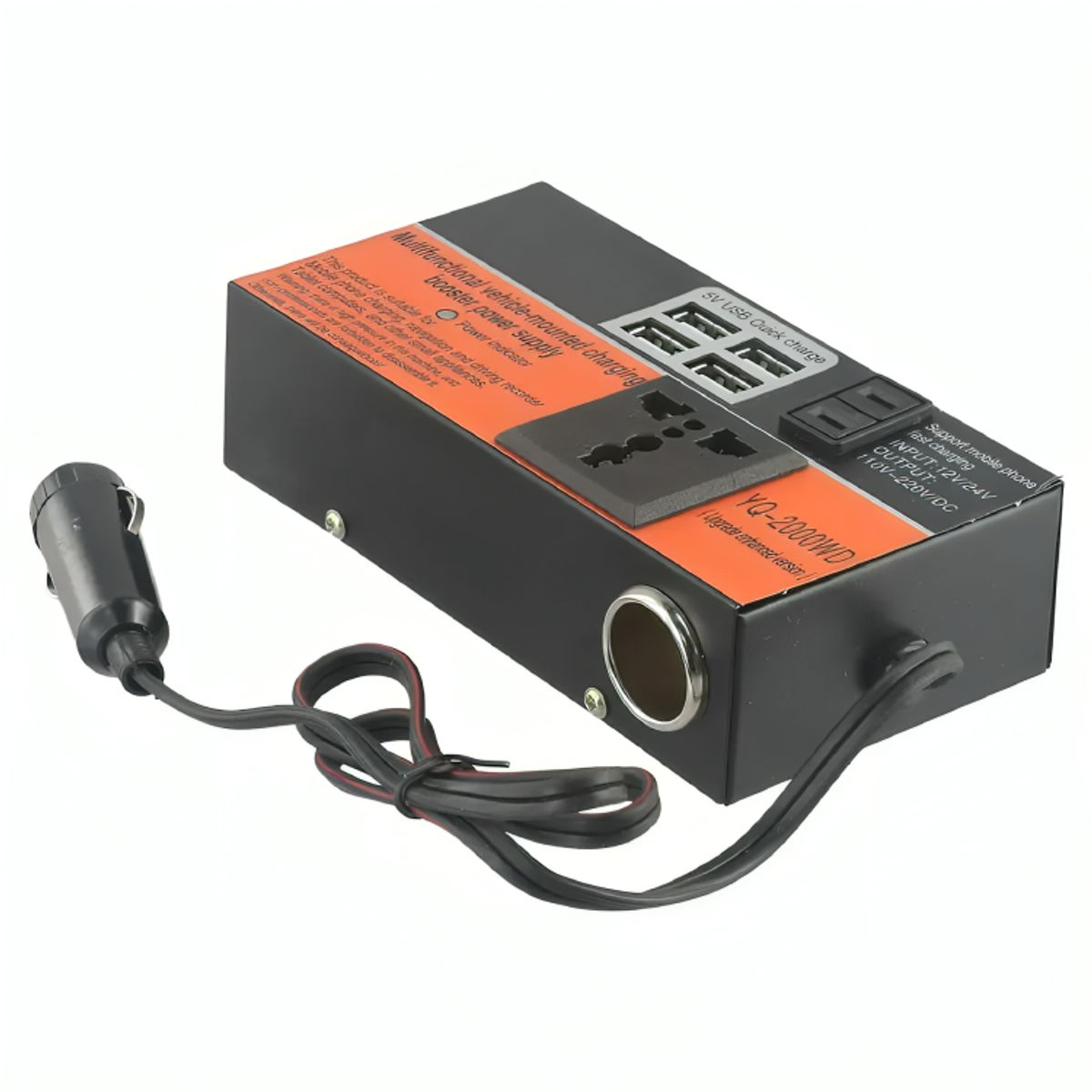 GENERICO - Inversor De Voltaje Auto Convertidor Corriente 200w 12v-220v