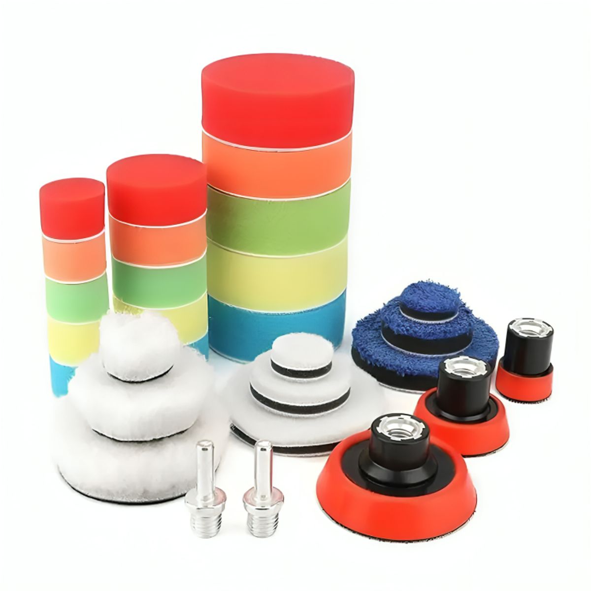 GENERICO - Kit De 29 Piezas Pulir Esponjas Almohadillas Para Auto