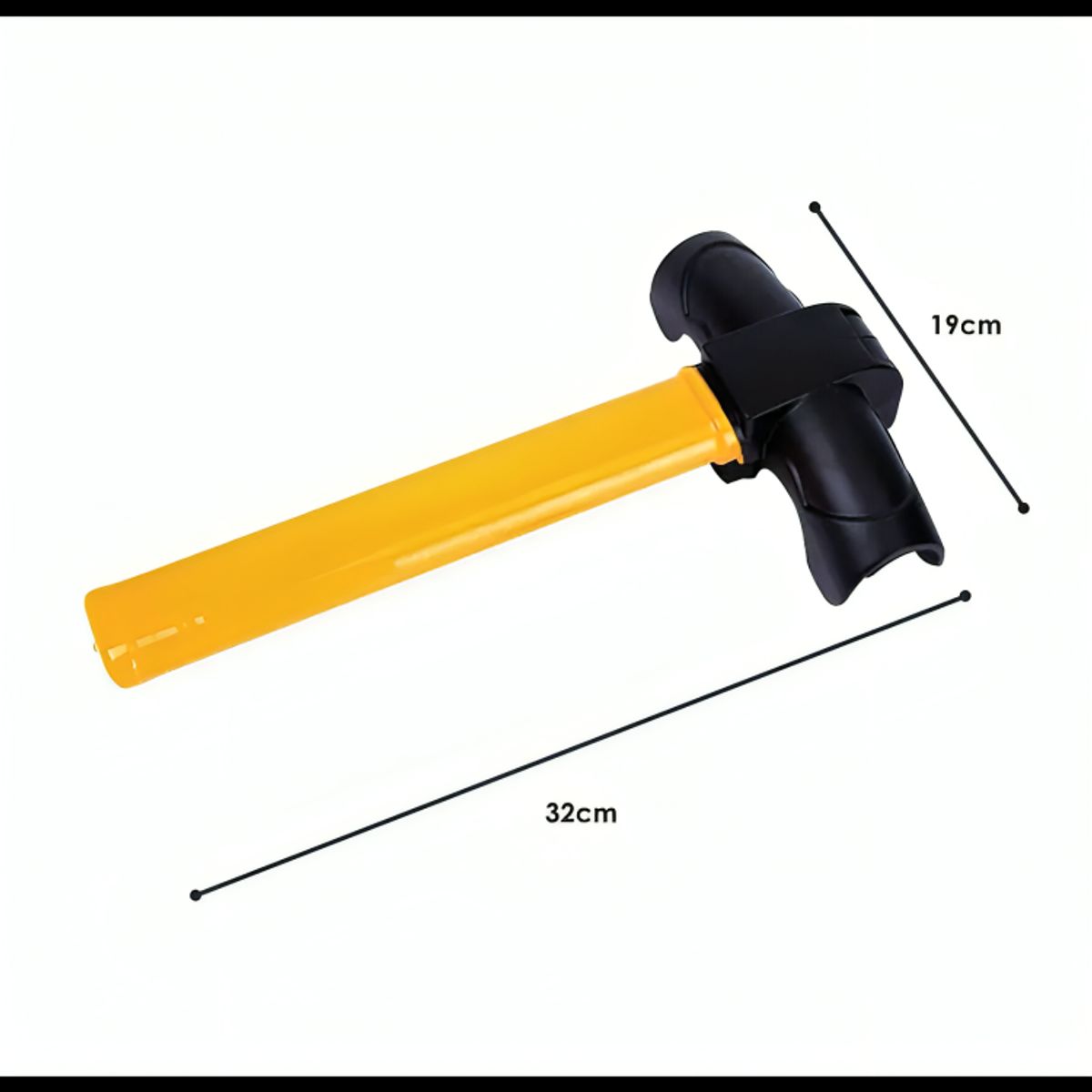 GENERICO - Traba Volante Candado Antirrobo Acero + Llave Seguridad