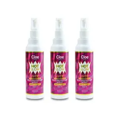 CLOE - Set x3 Spray Professional Hot Glow Exotic Termo Protección 250ml