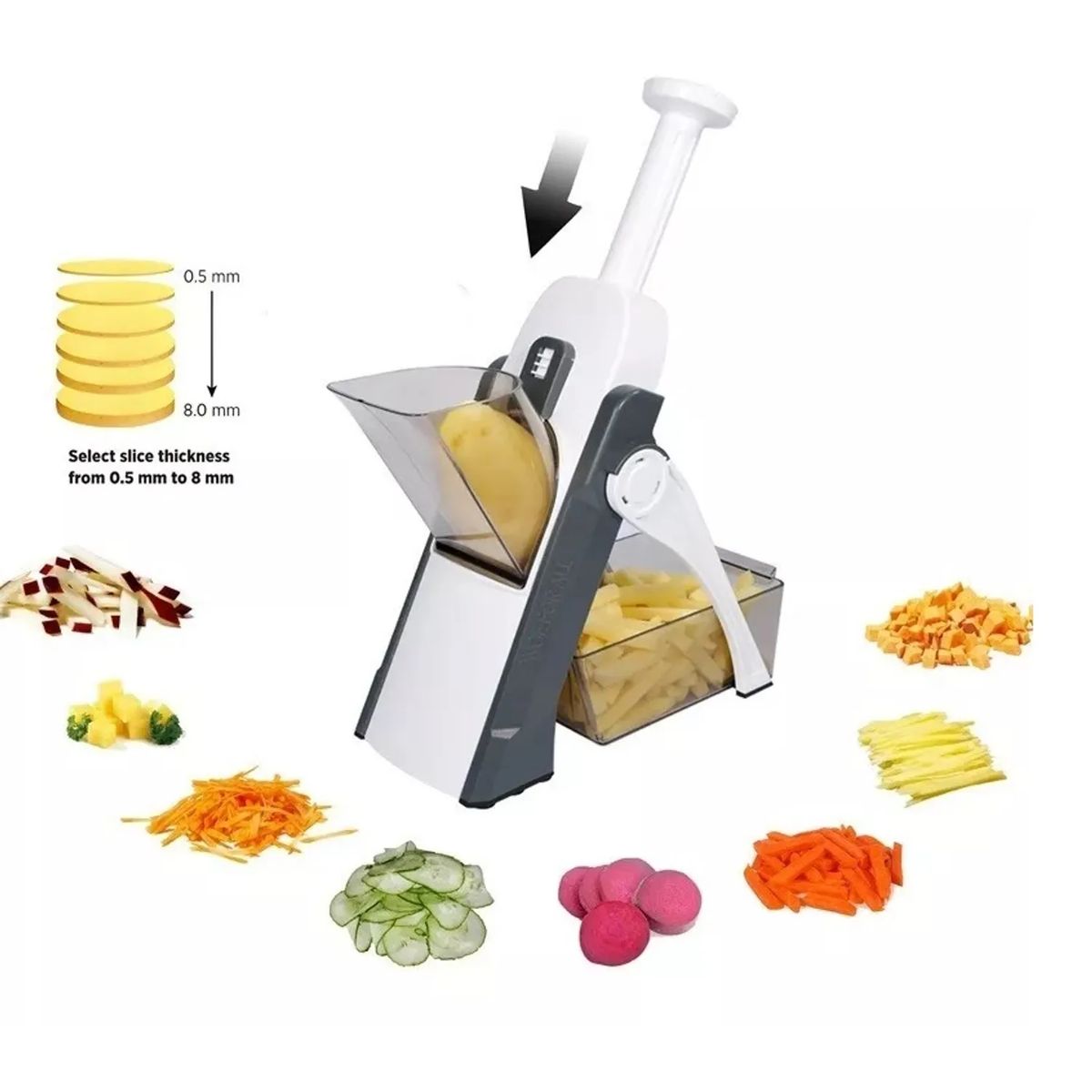 GENERICO - Picador Cortador De Frutas Y Verduras Cortadora