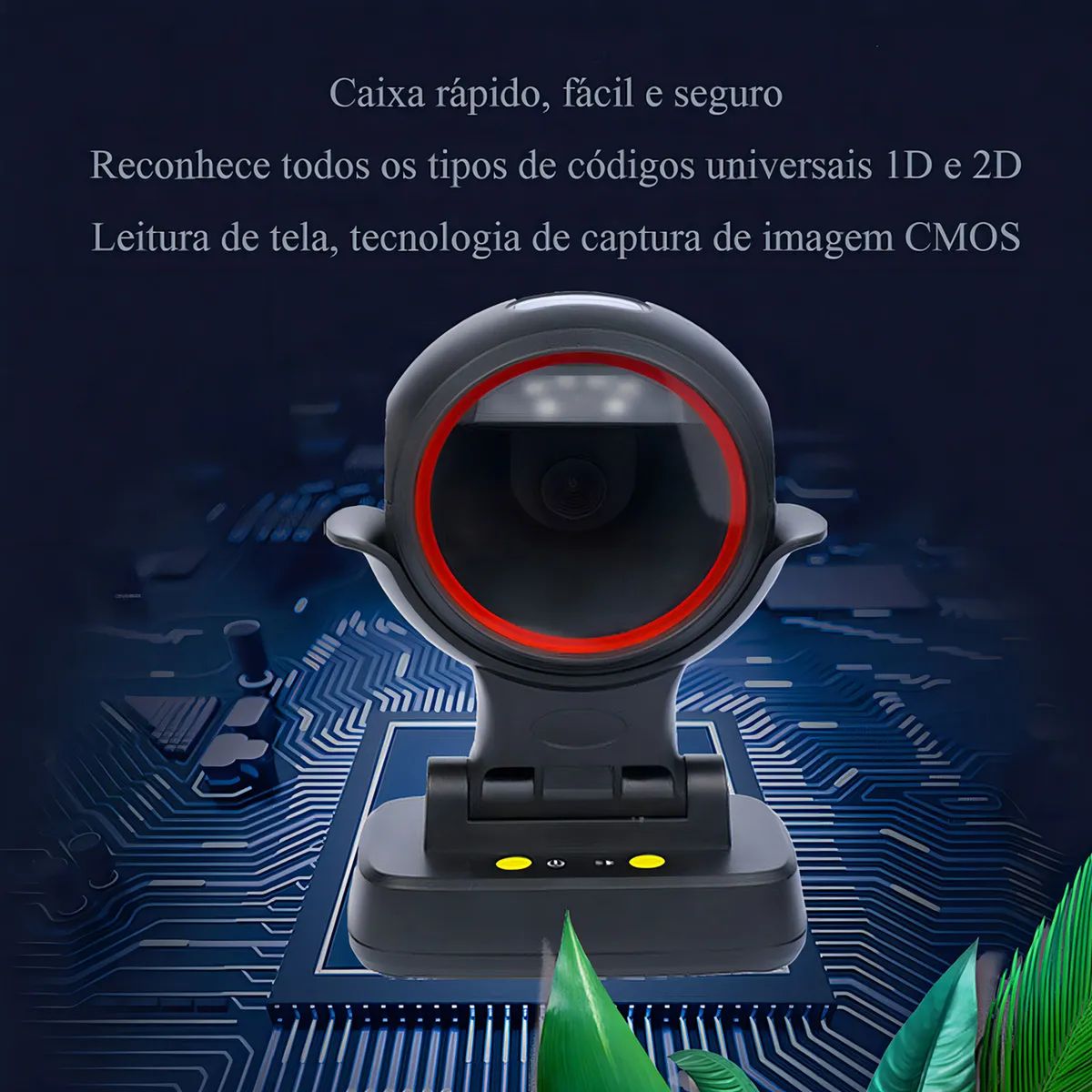GENERICO - Escáner de Códigos de Barra 2D Escritorio Tecnología CMOS