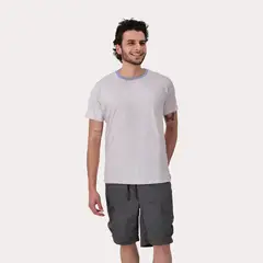 GANGSTER - Polera Mc Basica Hills Gris Melange