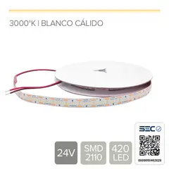STOREFIX - CINTA LED 22W 24V 420L CÁLIDO ALTO BRILLO (Rollo 5 mts)