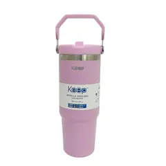 KEEP - Botella Insulada Con Mango 850 Ml Rosa