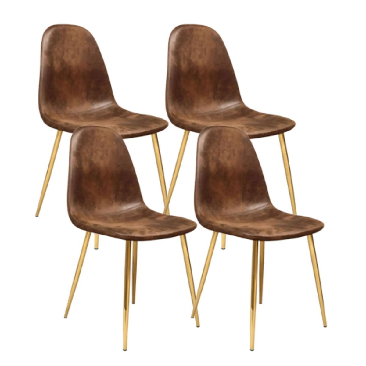 CORI CORI - Pack 4 Sillas Scoop Vintage Gold