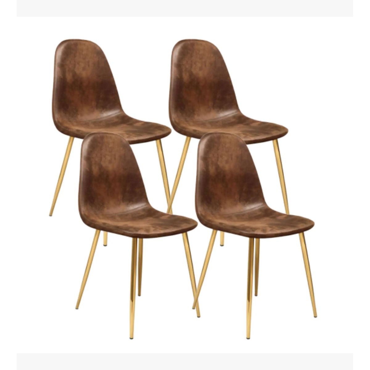 CORI CORI - Pack 4 Sillas Scoop Vintage Gold