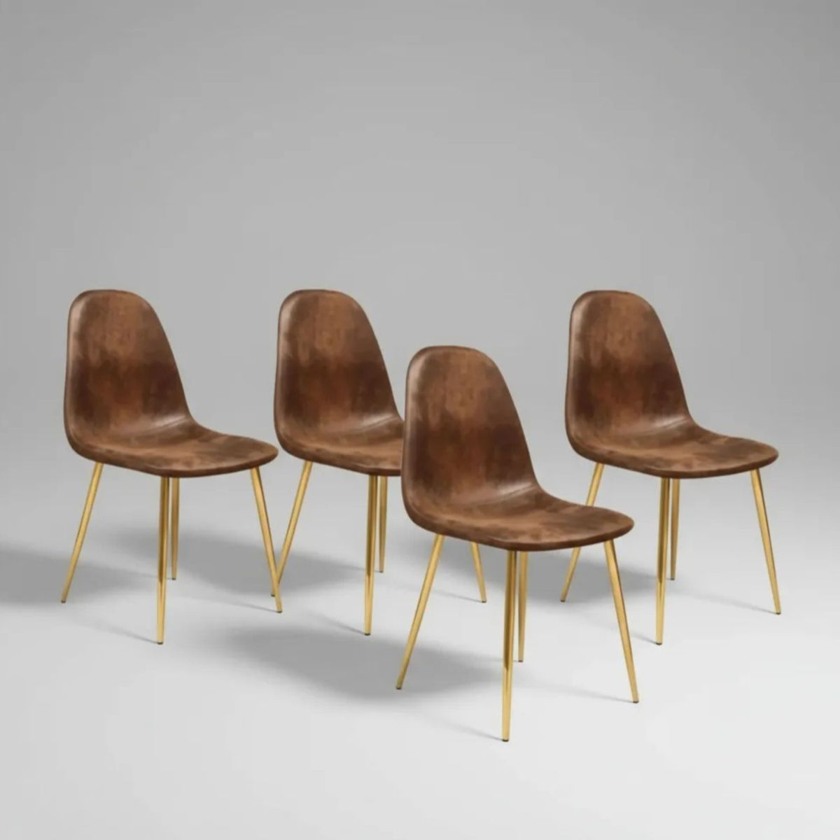 CORI CORI - Pack 4 Sillas Scoop Vintage Gold