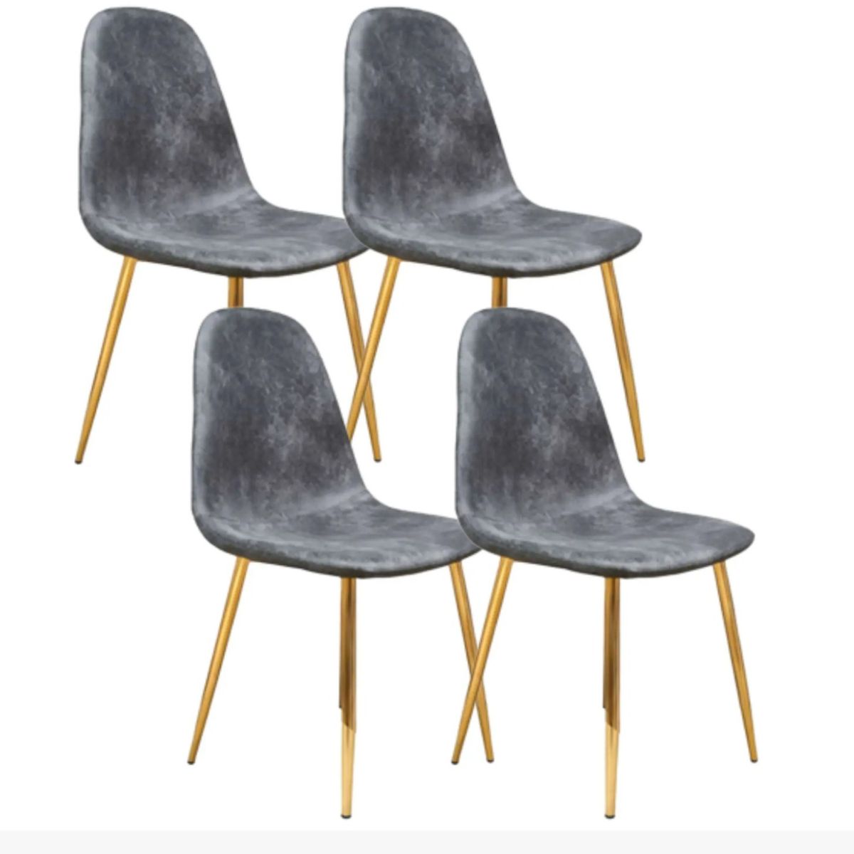 CORI CORI - Pack 4 Sillas Scoop Vintage Gold