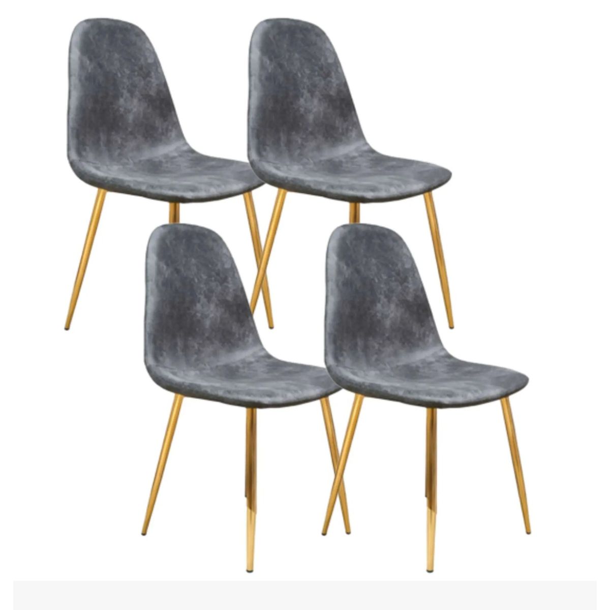 CORI CORI - Pack 4 Sillas Scoop Vintage Gold