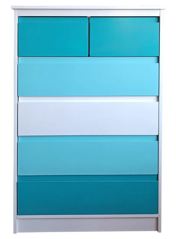 Cajonera Celeste Calipso 6 cajones Minimal