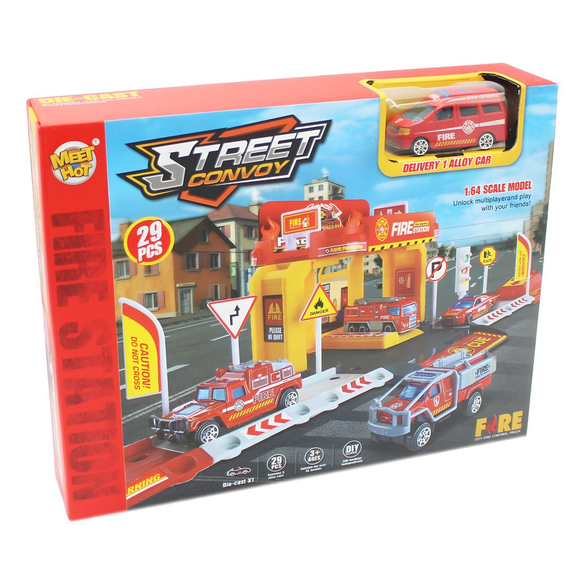 PUNTO STORE - Estación De Bomberos 29 Piezas Aventura y Diversión - PS