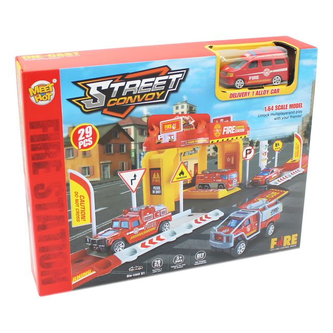 PUNTO STORE - Estación De Bomberos 29 Piezas Aventura y Diversión - PS