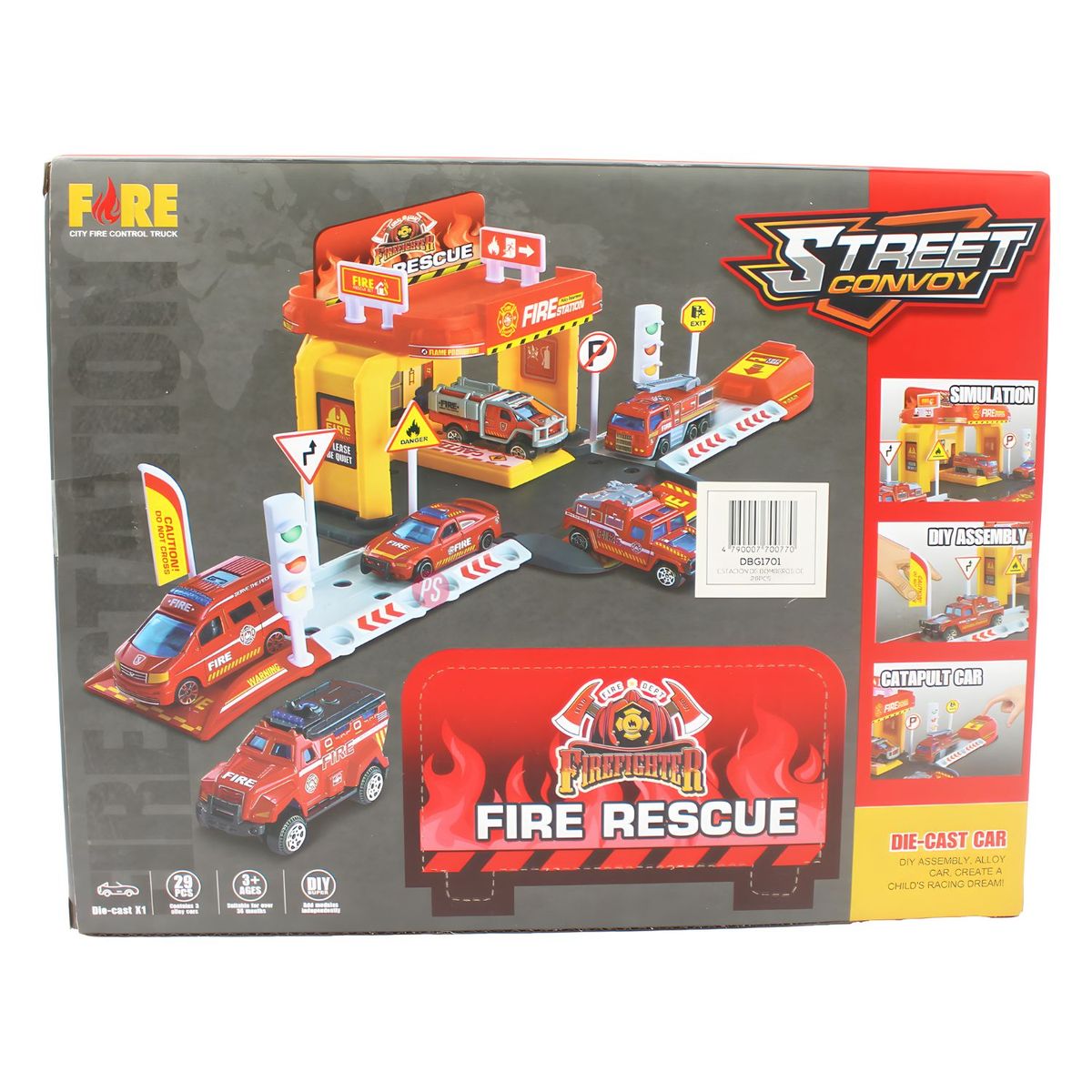 PUNTO STORE - Estación De Bomberos 29 Piezas Aventura y Diversión - PS
