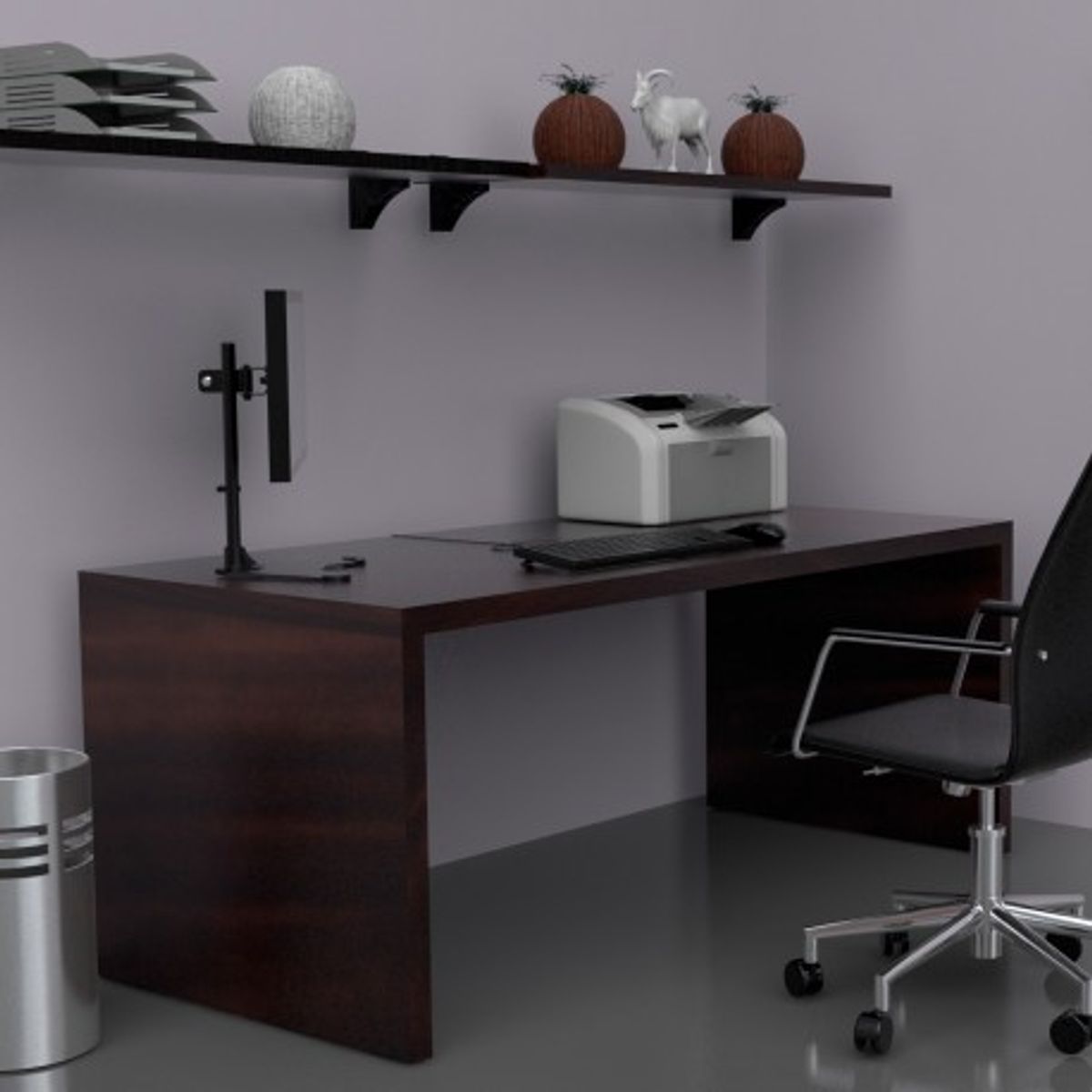 BRASFORMA - Soporte para Monitor de 13″ a 27” con Base - Articulado 360°  8kg  BM810 Brasforma