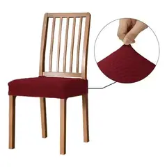 GENERICO - Pack de 6 fundas Protectoras Cubre Asientos de sillas de comedor BURDEO