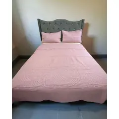 GENERICO - CUBRECAMA QUILT DE LUJO VERANO 2 PLAZA ROSA