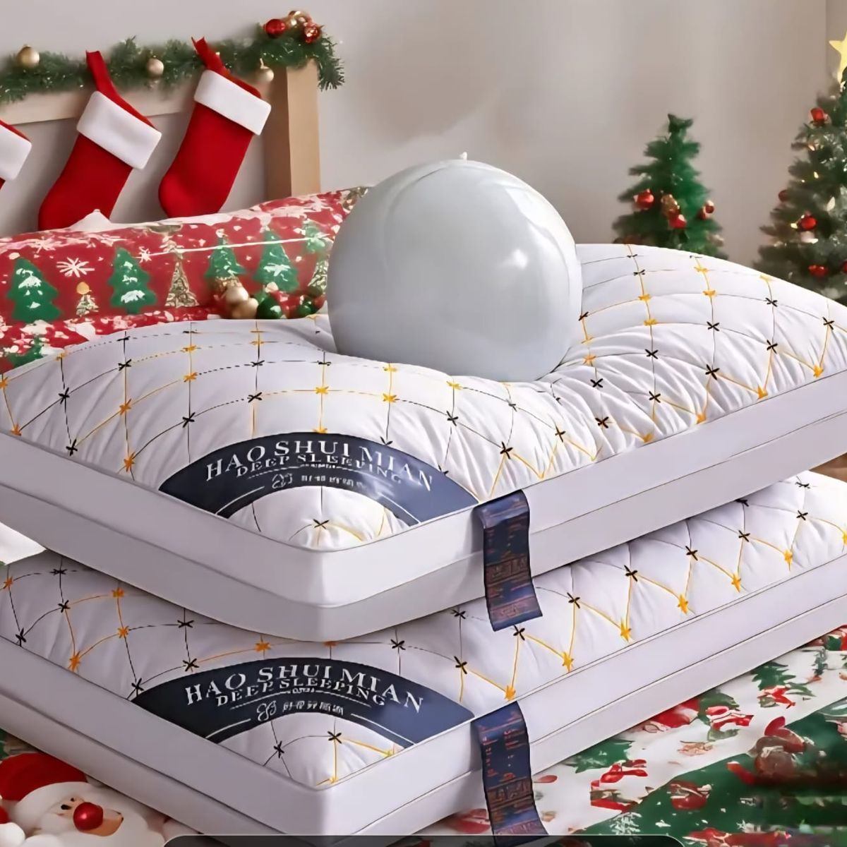 GENERICO - PACK DE 2 ALMOHADAS PREMIUM CON DETALLES BORDADOS