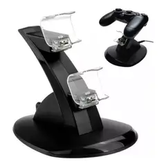 GENERICO - Estacion de carga y Cargador Ps4 Doble Base Control Led