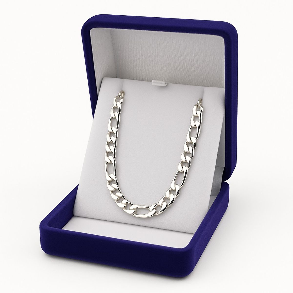 TODOJOYAS - Cadena Plata 925 5mm 50cm modelo Fígaro