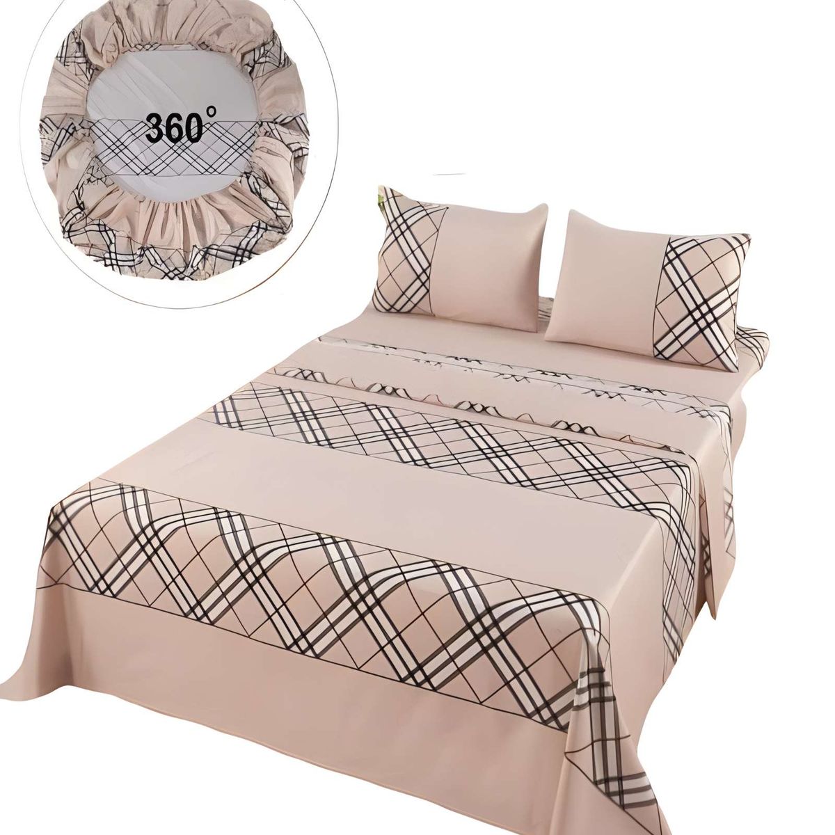 GENERICO - SABANAS DE VERANO SUPER KING CAFÉ