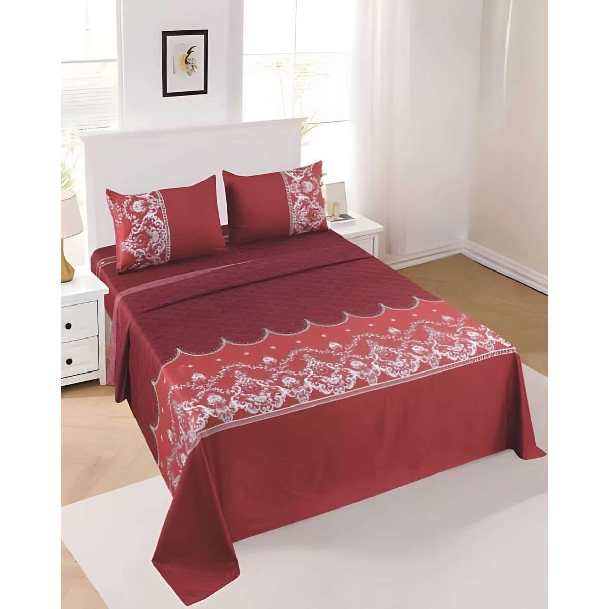 GENERICO - JUEGO DE SABANAS DE VERANO  1 PLAZA BURDEO