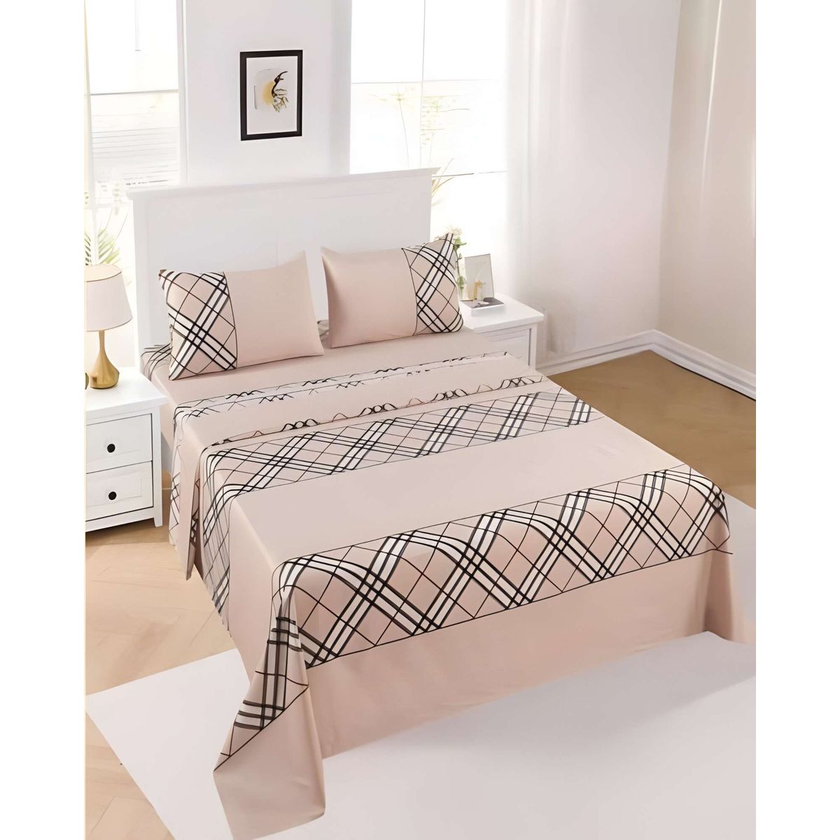 GENERICO - JUEGO DE SABANAS DE VERANO  1 PLAZA CAFÉ