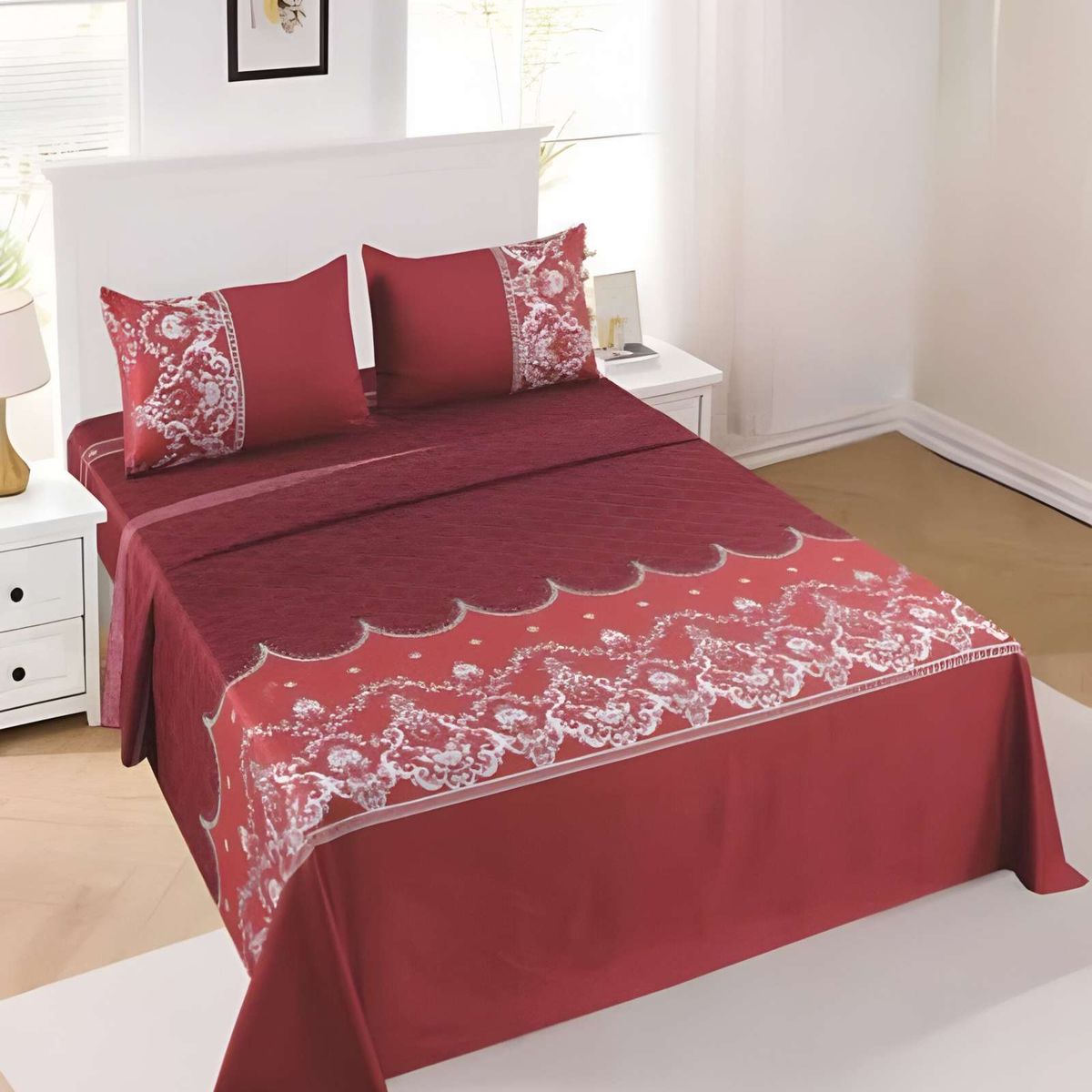 GENERICO - JUEGO DE SABANAS DE VERANO  15 PLAZA BURDEO