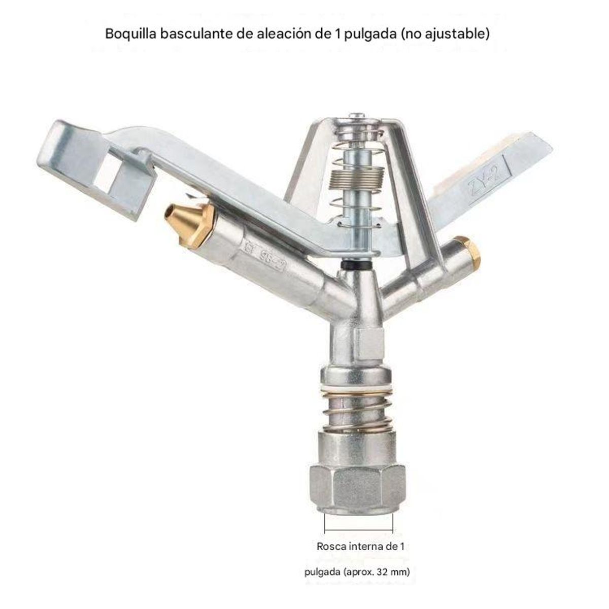 KINDA NICE - Rociador De Impacto Aspersor De Riego Agrícola De 1 Pulgada