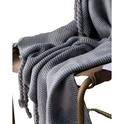 Imagen 2 del producto MANTA DECORATIVA MODELO CHENILLE CON FLECOS DE SOGA PARA CAMA O SOFA M2