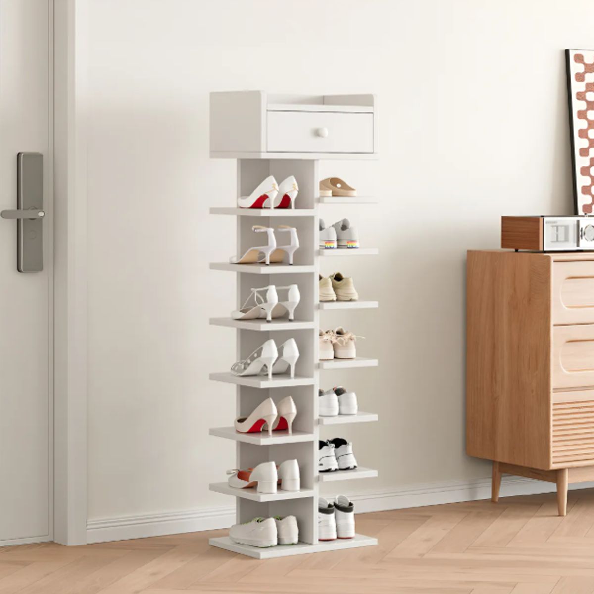 GENERICO - Zapatero Organizador Con Asiento Multifuncional 51x80x30cm