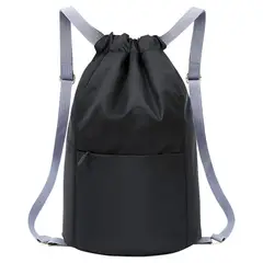 GENERIC - Mochila Impermeable Con Cordón Para Deportes-Negro