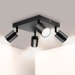 TATEE - Lámpara de pared Focos Luces de techo negro