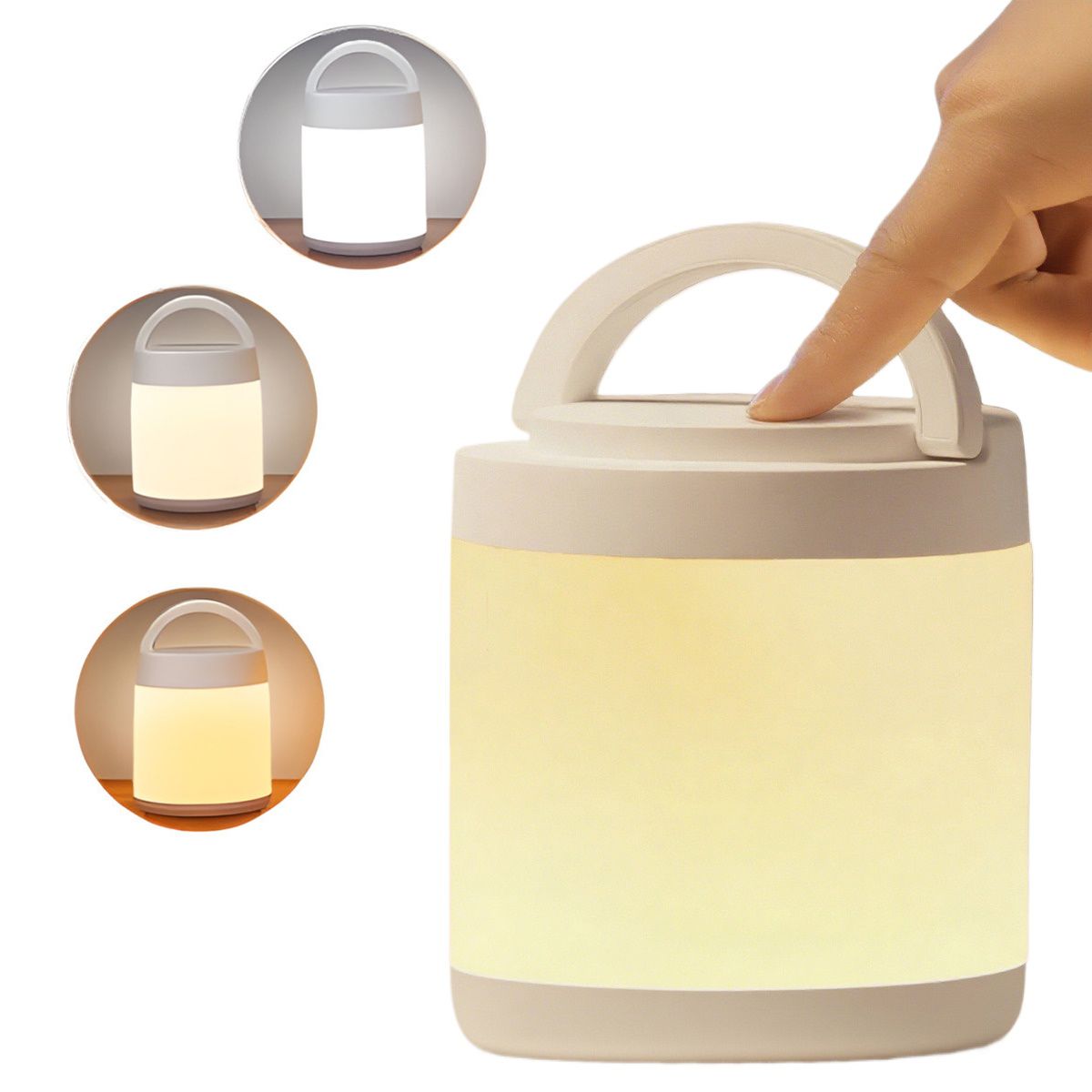 GENERICO - Luz De Noche Recargable Para Niños Habitación De 3 Colores