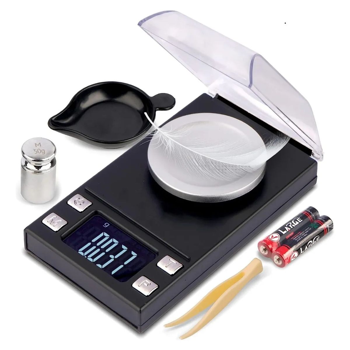 KUANGYE - Balanza Digital De Alta Precisión Miligramos 0001g A 50g