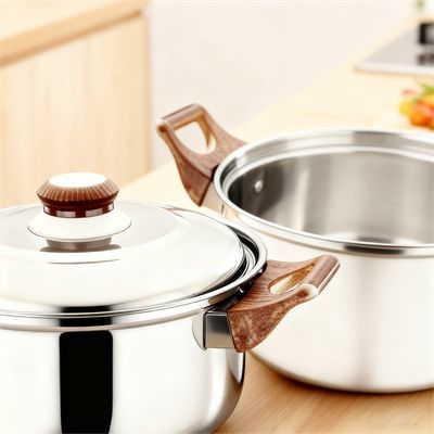 Imagen 2 del producto Juego de Ollas de Acero Inoxidable 5 Piezas