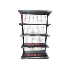 GENERICO - Estantería Metálica Exhibidora de 5 Niveles 90x45x200cm Gms