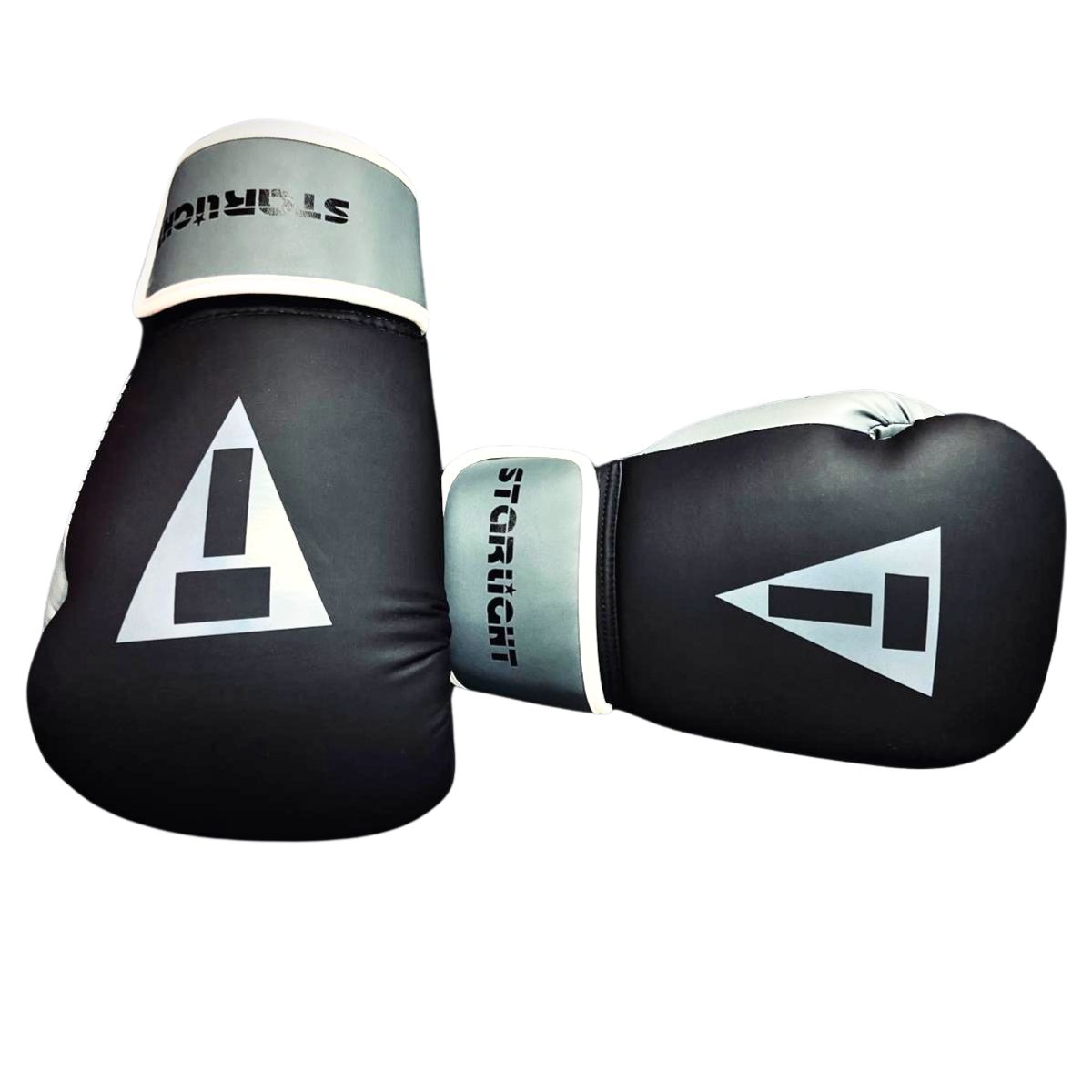 GENERICO - Guantes de Boxeo ProfesionaL STARLIGHT 14 oz NEGRO GRIS