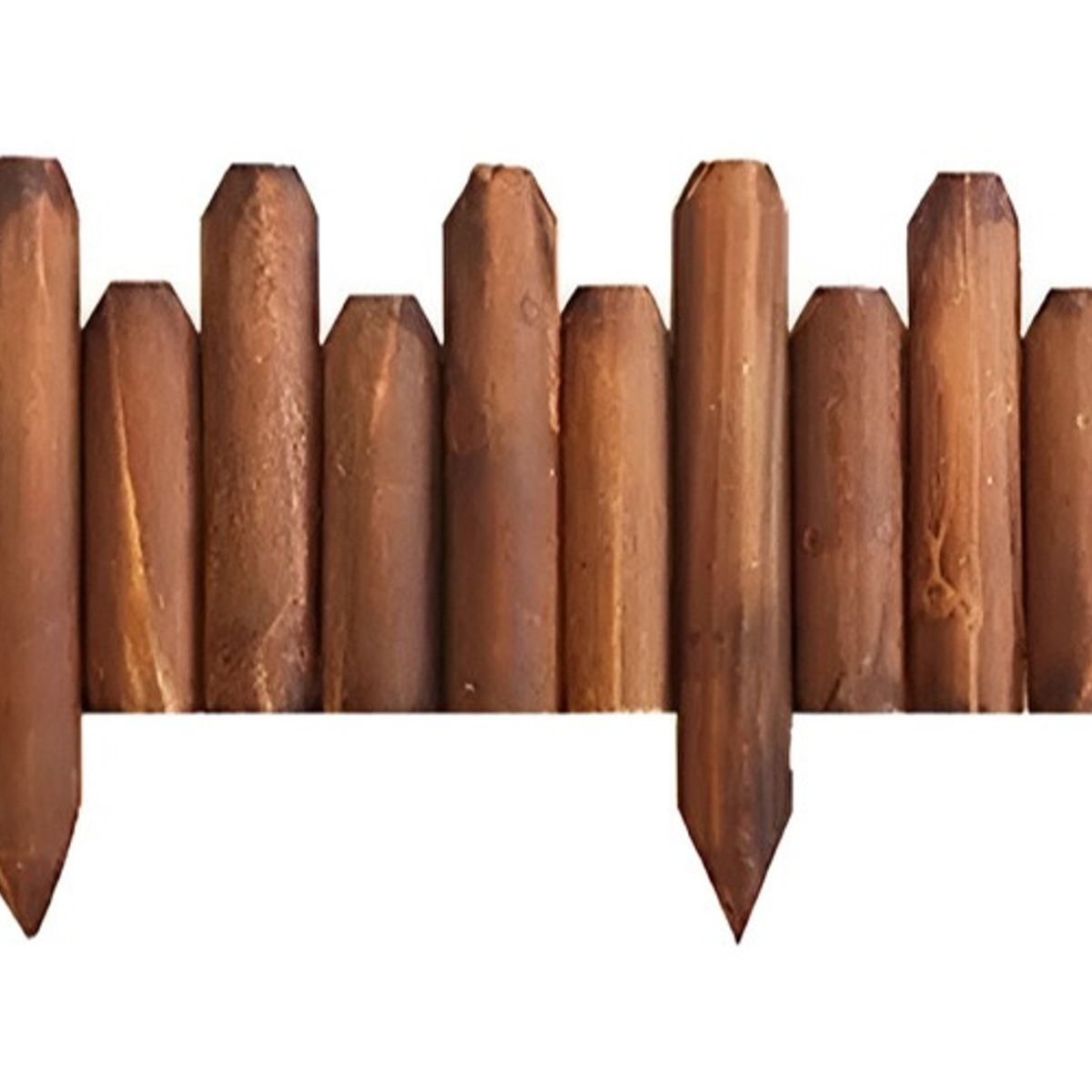 U BUY - Valla De Madera  Para Jardin Bordes Exteriores Marrón