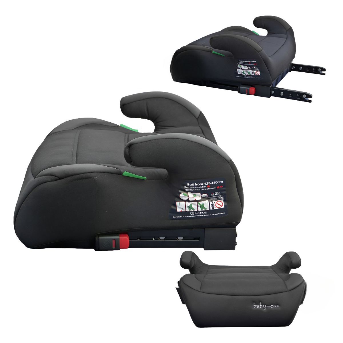 AUDOTO - Silla Auto Alzador Black