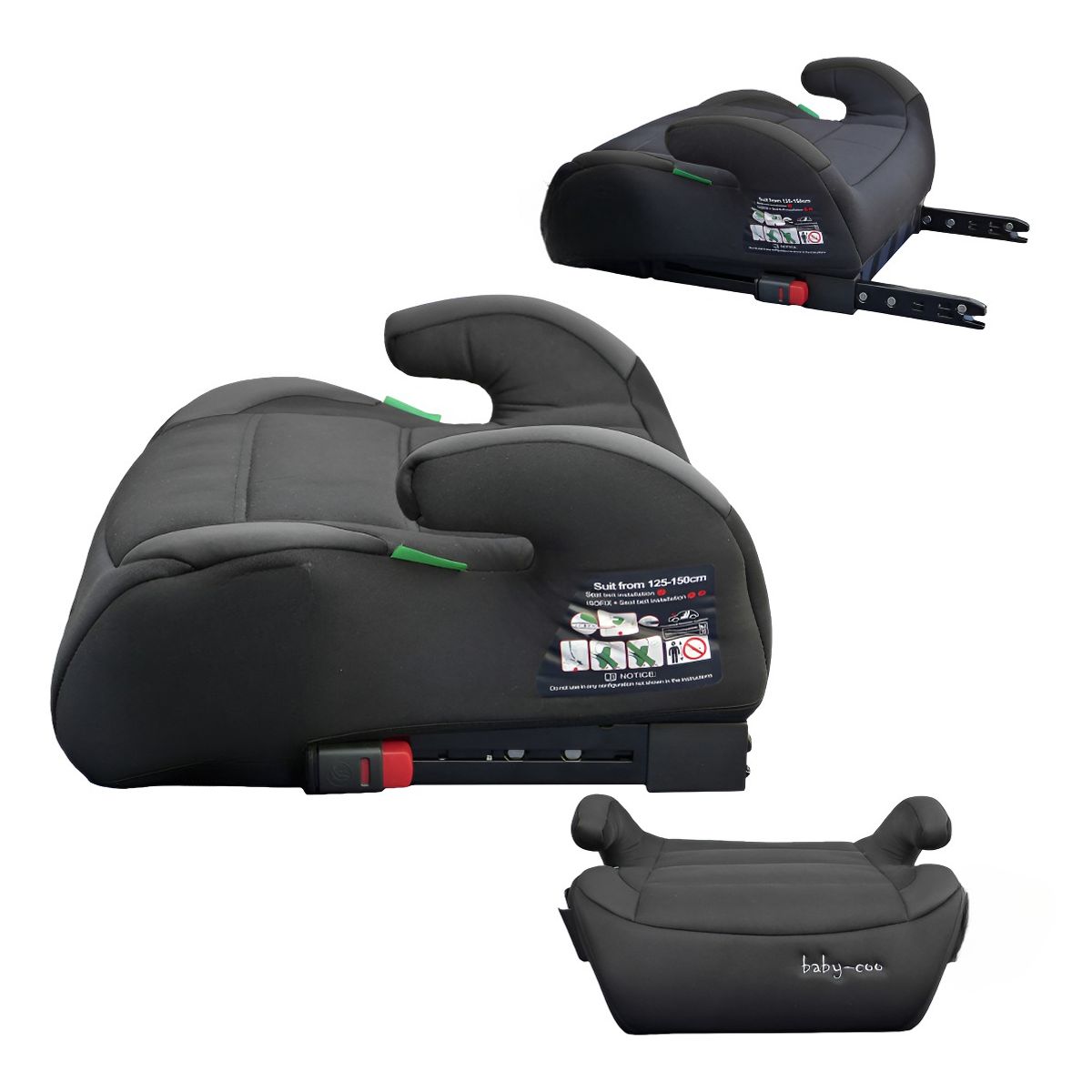 AUDOTO - Silla Auto Alzador Black